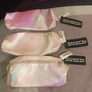 Sparkly cosmetic bags. Get all 3 for 8 dollars!!!